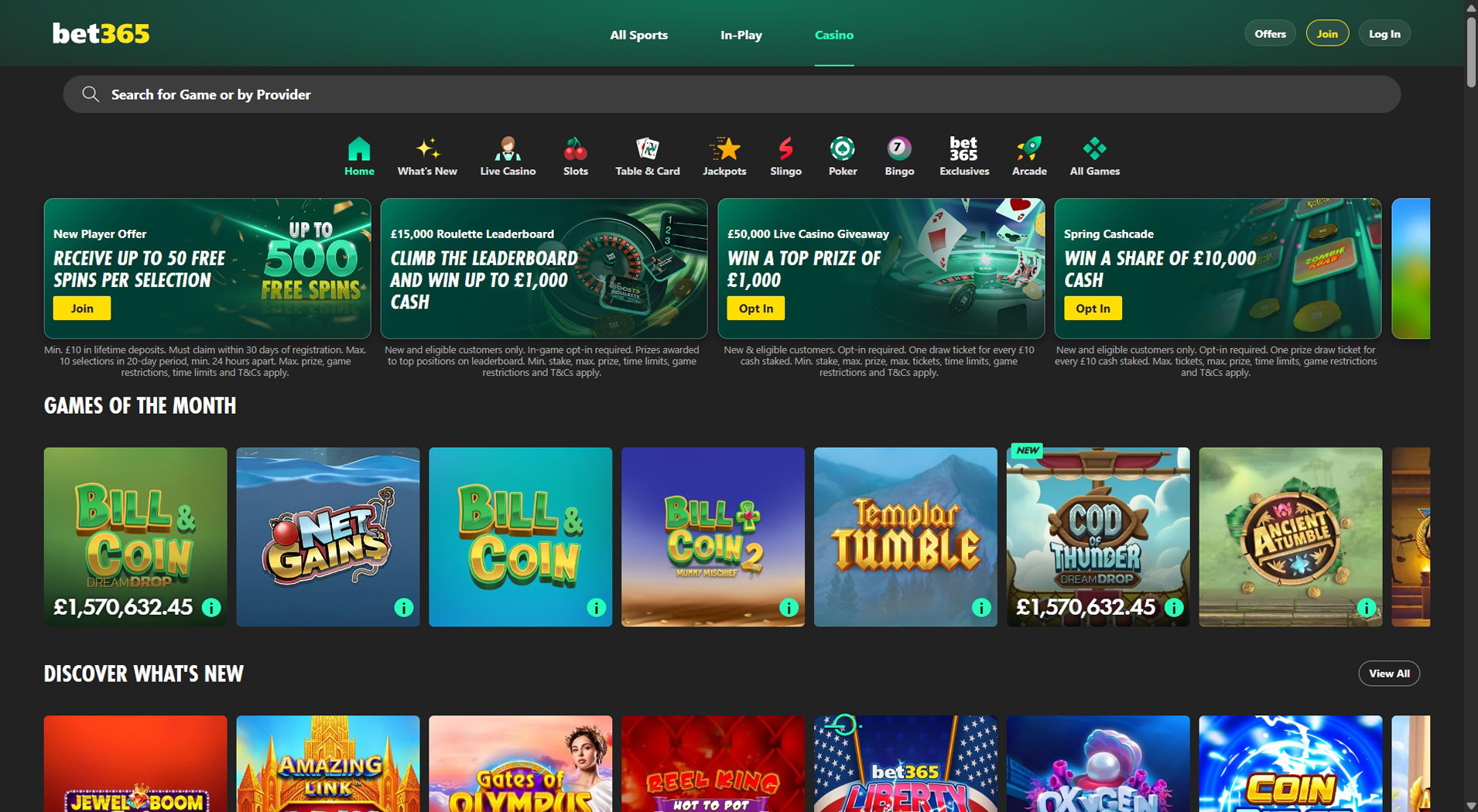 7. bet365 Casino - Balanced Flexepin Casino Offer