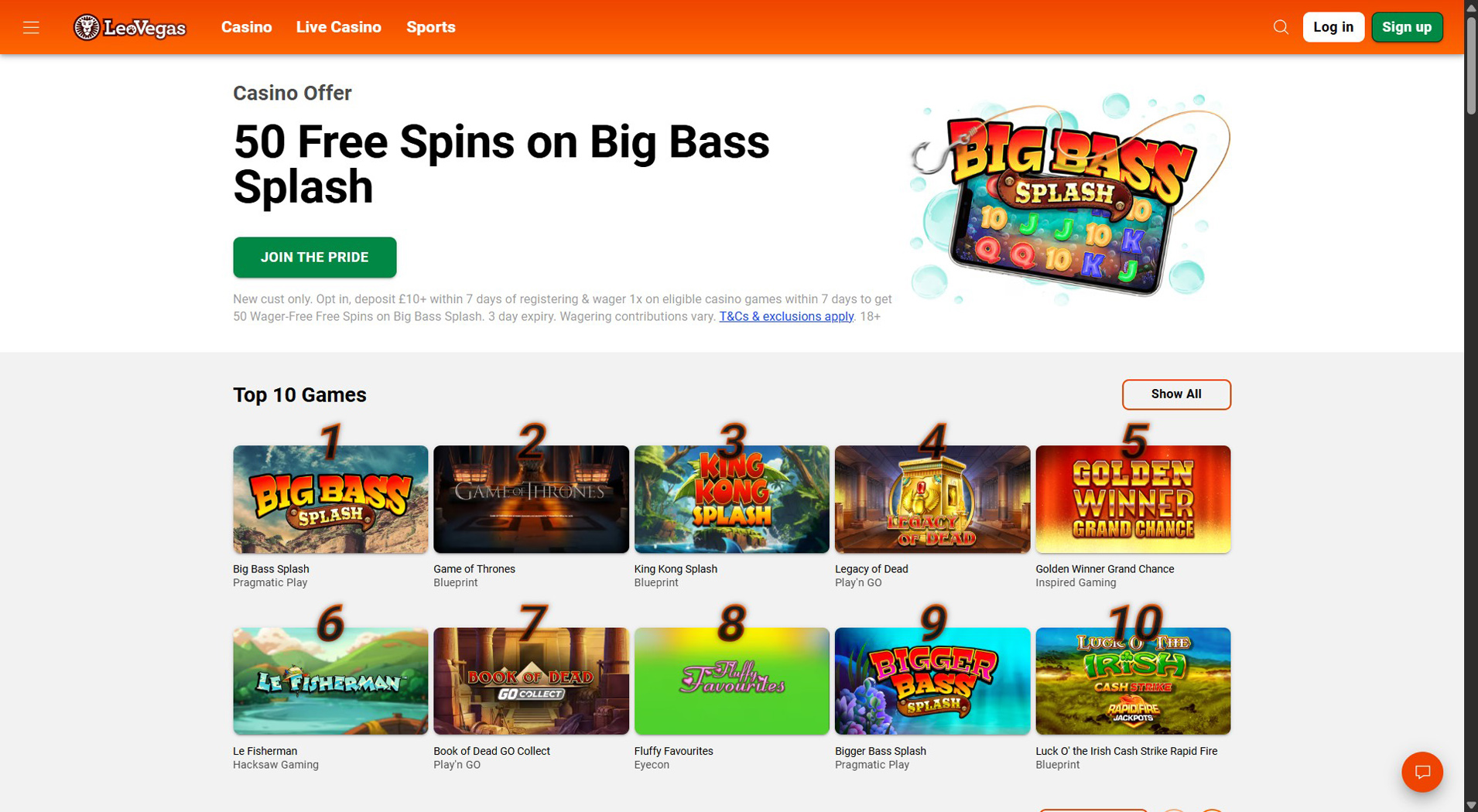 9. LeoVegas - Easy Flexepin Casino Setup