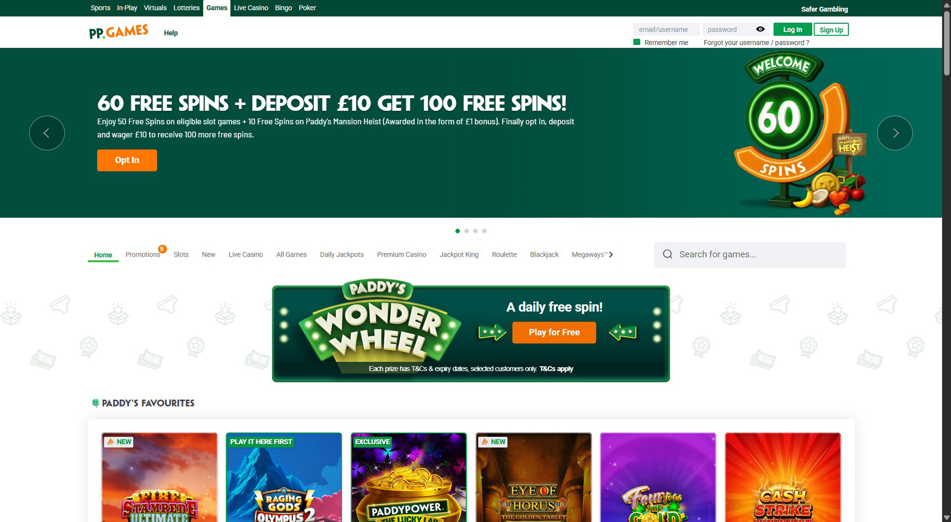 3. Paddy Power Games - Strong Flexepin Casino Value